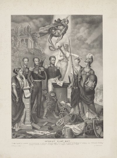 Allegory of the Alliance Between Prince and People, 1832 by G. Havius Zanders