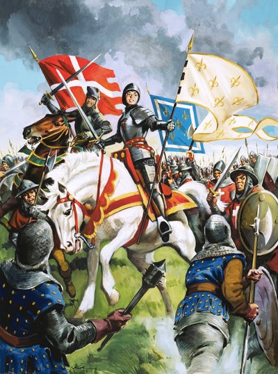 Joan of Arc Marches Against the English by G. Hireth