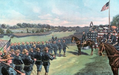 President McKinley Reviewing the United States Volunteers at Camp Alger by G. W. Peters