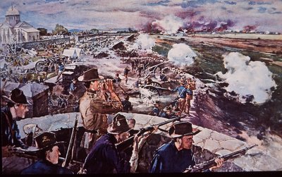 Spanish-American War 1898, US Artillery in Action in Philippines by G. W. Peters