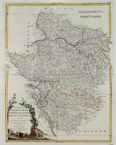 Governances of Anjou, Saumurois, Touraine and Poitou, Aunis and Saintonge with Anjoumois by G. Zuliani