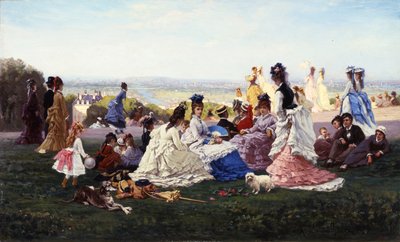 Sunday in Bellevue by Gabriel Amable de Lafoulhouze