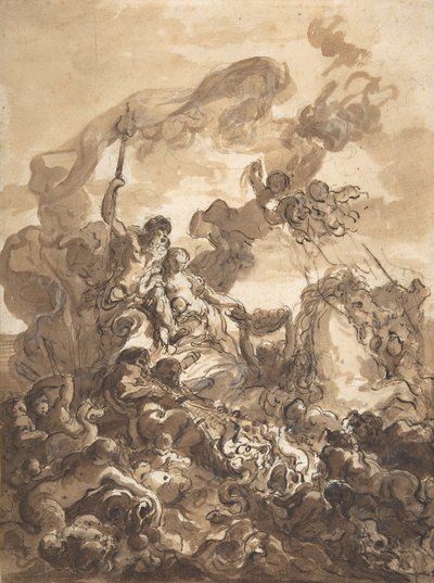 Allegory of Fishery: Neptune and Amphitrite by Gabriel Francois Doyen