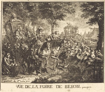 View of the Fair at Beson by Gabriel Jacques de Saint Aubin