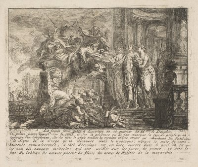 Allegory on the Convalescence of the Dauphin by Gabriel de Saint Aubin