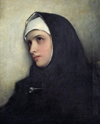 Portrait of a Nun by Gabriel von Max