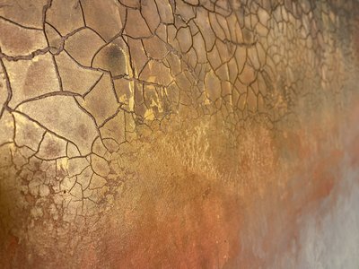Golden Cracked Earth by Gabriela Aleksandra Szuba
