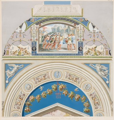 Lunette and Vault Field with the Fall of Jericho by Gaetano Savorelli