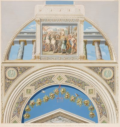 Lunette and Vault Field with Triumph of David. 1774 by Gaetano Savorelli