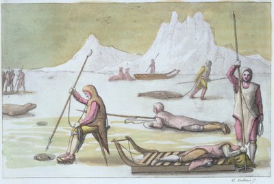 Waiting on the Ice (detail) by Gallo Gallina