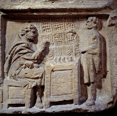 A Bakery. A Client Buys Bread from a Baker by Gallo Roman Gallo Roman