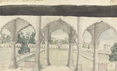 A Mongul Garden in Aurungabad by Gangaram Chintaman Tambat