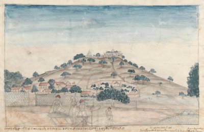 View of Parbati, a Hill near Poona Occupied by Temples Frequented by the Peshwa by Gangaram Chintaman Tambat