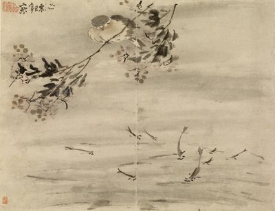 Bird Watching Fish by Gao Qipei