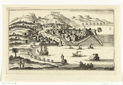 View of Chios by Gaspar Bouttats