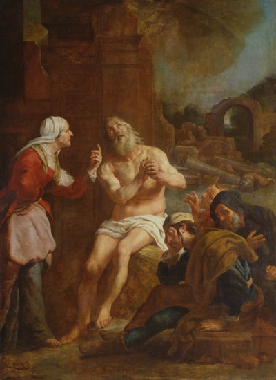Job faced with adversity by Gaspar De Crayer