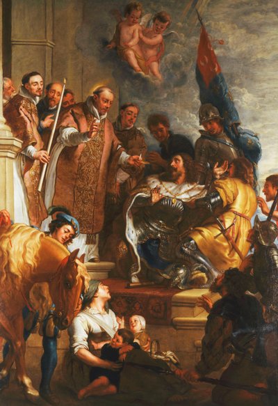 Saint Bernard converts a Duke of Aquitaine by Gaspar De Crayer