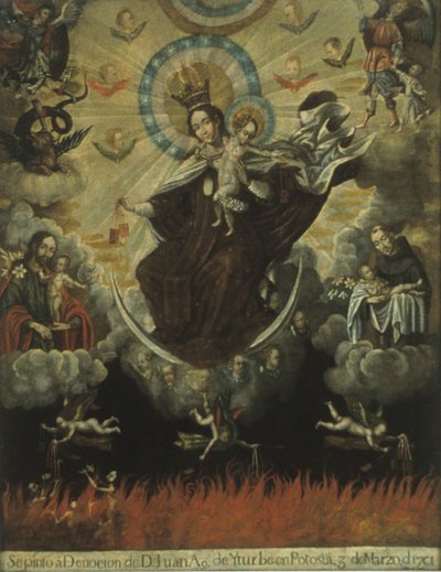 Virgin of Carmen by Gaspar Miguel de Berrio