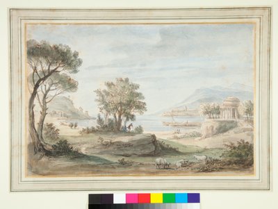 Landscape with a Round Temple by Gaspar van Wittel