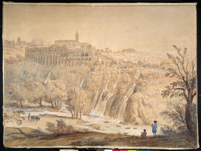 View of the Basilian Monastery at Grottaferrata, Rome by Gaspar van Wittel