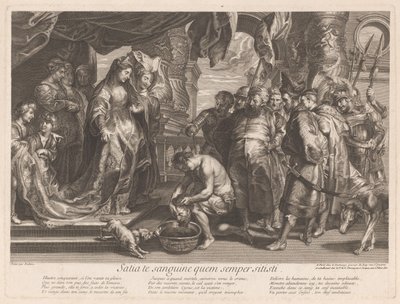 Thomiris Dips the Head of Cyrus in a Bowl of Blood by Gaspard Duchange (attributed to)