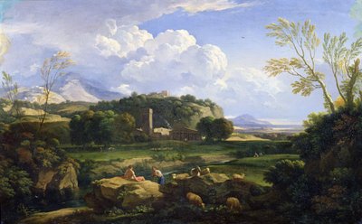 View of the Roman Campagna by Gaspard Poussin Dughet