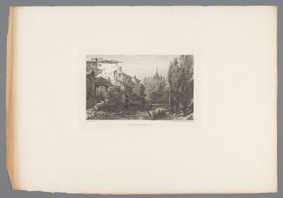 View of a Stream at Salins by Gaston Coindre