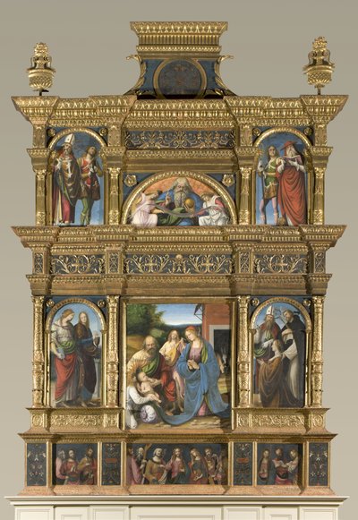 Nativity and Last Supper, Polyptych by Gaudenzio Ferrari