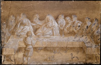 Study for the last supper by Gaudenzio Ferrari