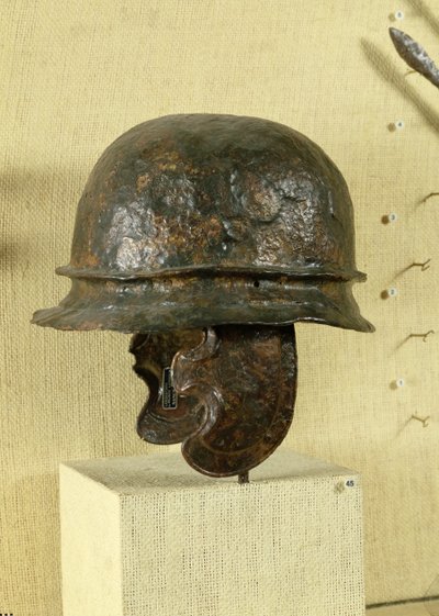 Helmet with cheek guards, from Alesia, Tene III by Gaulish