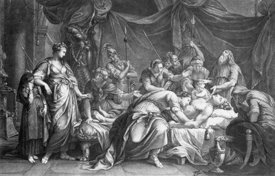 Andromache Bewailing the Death of Hector, engraved by Domenico Cunego by Gavin Hamilton
