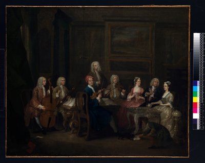 A Musical Party: the Mathias Family, c.1730 by Gawen Hamilton
