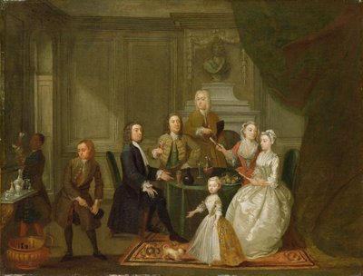 Group Portrait, Probably of the Raikes Family by Gawen Hamilton