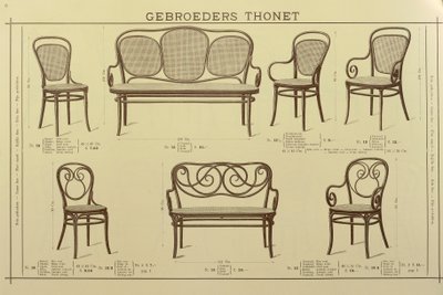 Chair and Sofa Catalogue of the Thonet Brothers by Gebruder Thonet