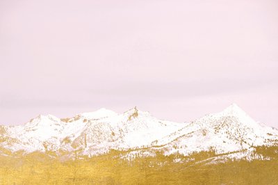 Golden Snowy Mountains by Gemma Bardot