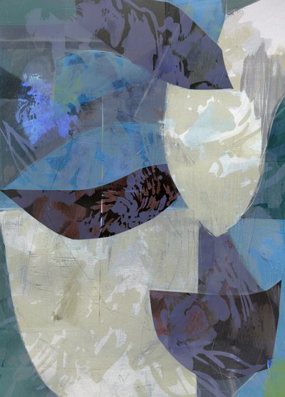 Layered Indigo Shapes by Gemma Bardot
