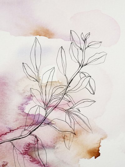 Soft Botanical Branch by Gemma Bardot
