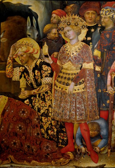 Altarpiece of the Adoration of the Magi (Pala Strozzi) (detail) by Gentile da Fabriano