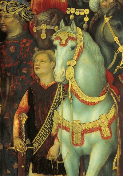 The Adoration of the Magi, detail of horses by Gentile da Fabriano