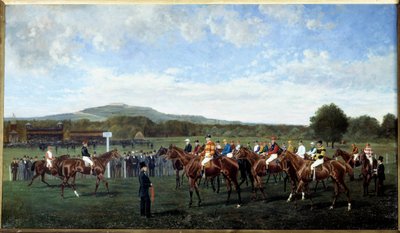 Depart in Longchamp Given by Baron Foy in 1877 by Geo Arnull
