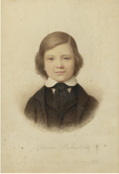 Anton Rubinstein at the Age of 12 Years, 1841 by Geoffroy Alphonse Chocarne