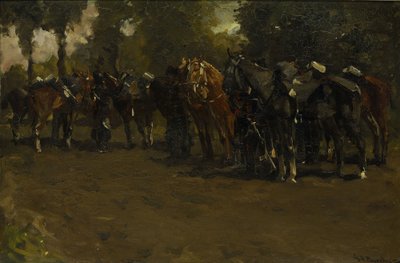 Cavalry at Repose by Georg-Hendrik Breitner