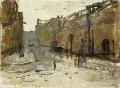 De Baan in Rotterdam by Georg-Hendrik Breitner