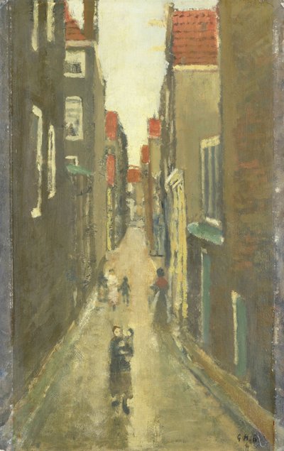 The Baanbrugsteeg, Amsterdam by Georg-Hendrik Breitner