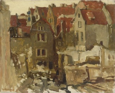 The Demolition of the Grand Bazar de la Bourse on the Nieuwendijk by Georg-Hendrik Breitner