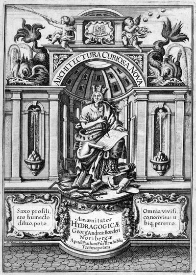 Front Page of Architectura Curiosa Nova by Georg Andreas Bockler