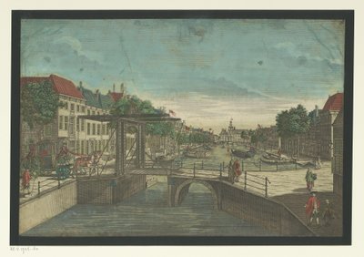 View of the Bierkade in The Hague by Georg Balthasar Probst (possibly)