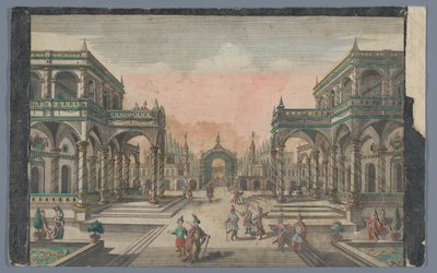 View of an Avenue Leading to a Cypress Garden in Constantinople (Walks of the Grand Sultan towards the Cypress Garden) by Georg Balthasar Probst (possibly)
