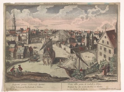 View of the Schalkwijker Gate in Haarlem by Georg Balthasar Probst