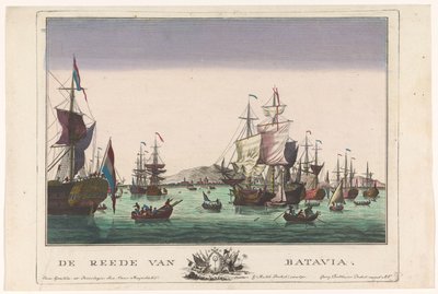View of the Harbor in Batavia by Georg Balthasar Probst